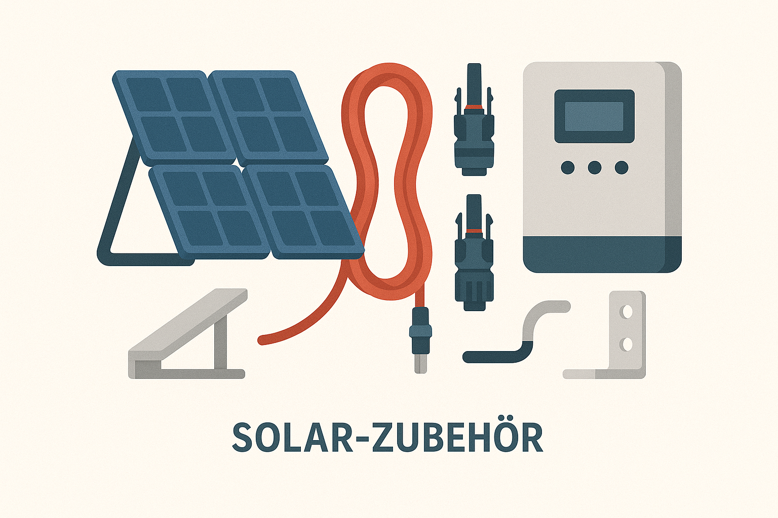 Komplettes Zubehör für Solaranlagen